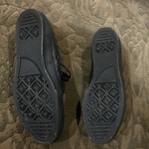 Black leather low rise converse - Picture 2 of 2